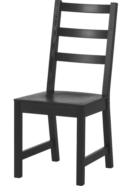 Nordvıken Ahşap Sandalye Siyah