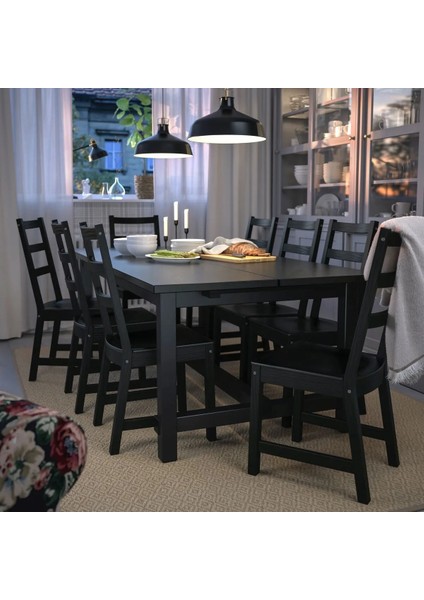 Nordvıken Ahşap Sandalye Siyah fırsatları