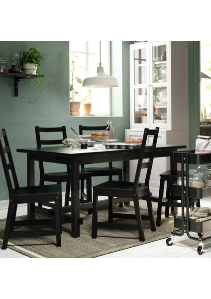 Nordvıken Ahşap Sandalye Siyah indirimleri