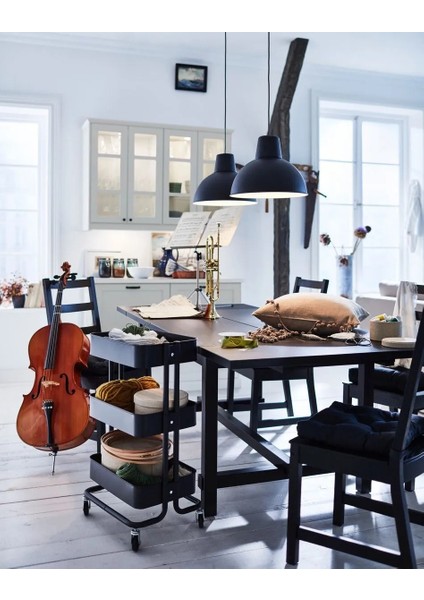 Nordvıken Ahşap Sandalye Siyah