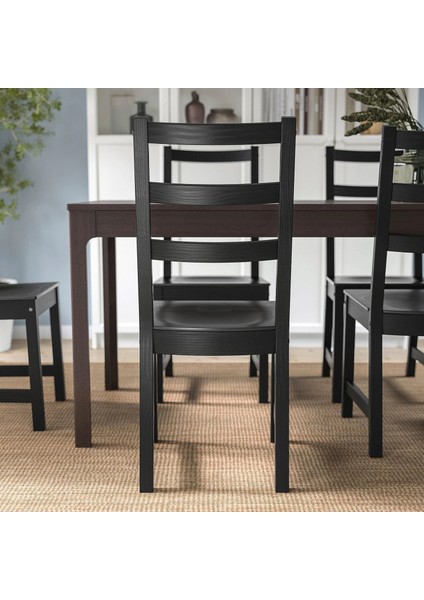 Nordvıken Ahşap Sandalye Siyah