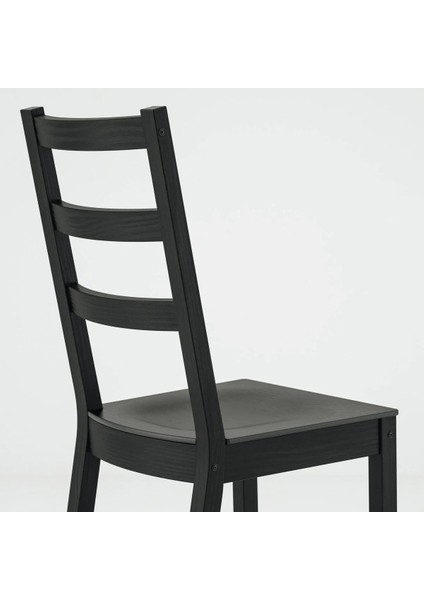 Nordvıken Ahşap Sandalye Siyah