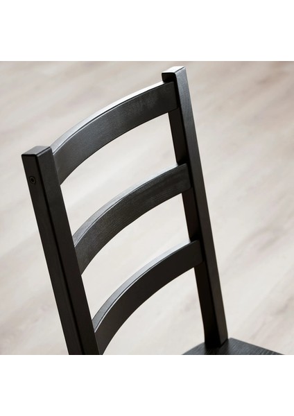 Nordvıken Ahşap Sandalye Siyah