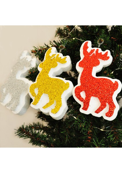 Strafor Süs Geyik Figürlü 3lü 16 cm