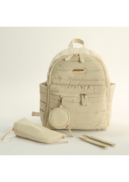 M&y Puff Anne Bebek Bakım Sırt Çantası 7335 Krem