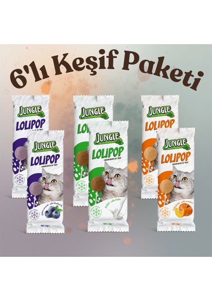 Kedi Lolipop Keşif Paketi * 6'lı