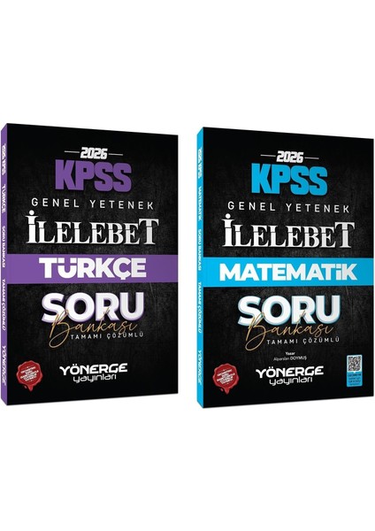 Yönerge 2026 Kpss Türkçe + Matematik Ilelebet Soru Bankası 2 Li Set Yönerge Yayınları