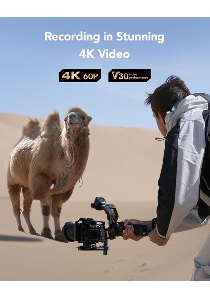 Profesyonel Silver Sd Kart 2X64 Gb, 205 Mb/s'ye Kadar Okuma, 90MB/S Yazma, Sdxc Uhs-I Hafıza K fırsatları