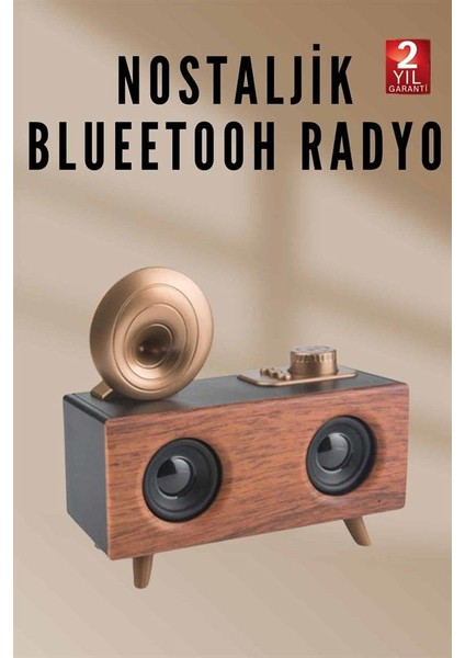 Nostaljik Radyo Bluetooth Bağlantılı Şarjlı Yüksek Ses Kaliteli - M860K663-R84860 fiyatları
