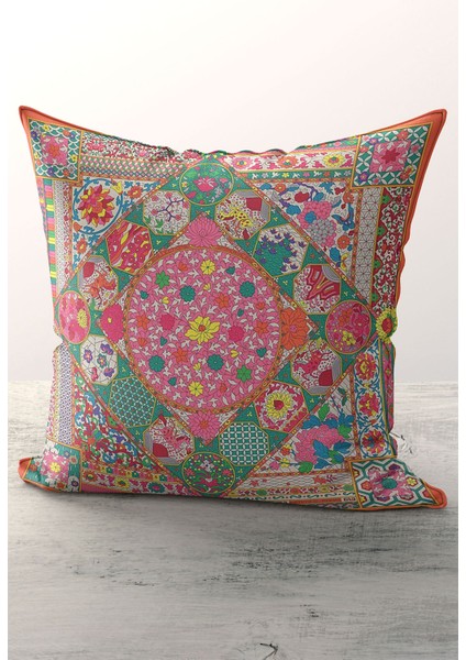 Micro Kumaş Dijital Baskı Fermuarlı 43*43 cm Kırlent Kılıfı fiyatları