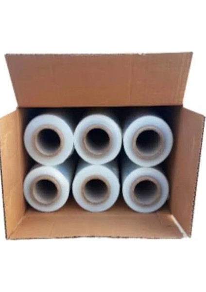 (6'lı) 17 Micron 50 cm x 300 Metre Streç Film 6 Adet Paketleme Sarma modelleri