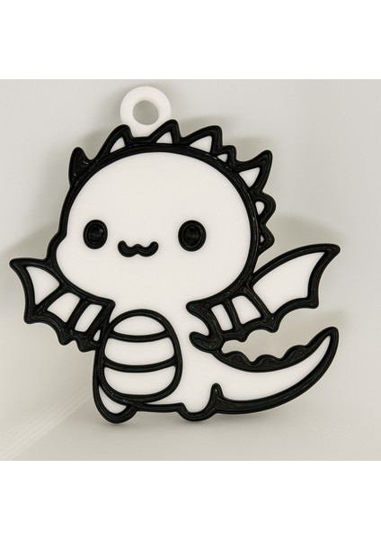 Sevimli Ejderha Anahtarlık – 3D Baskı Hediyelik Aksesuar