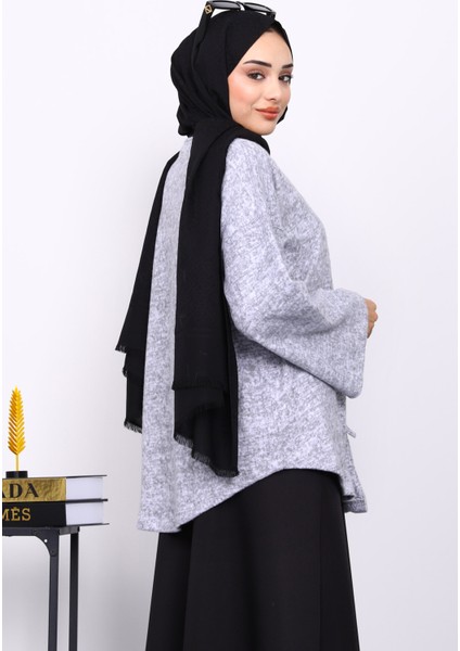 Gri Ön Bağlamalı Yumoş Kimono fırsatları
