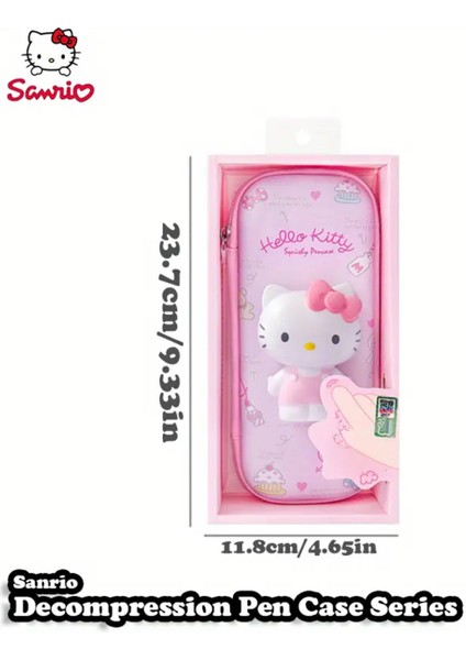 Çocuk Kalem Kutusu 3D Hello Kitty Figürlü Sukuşi Kabartmalı