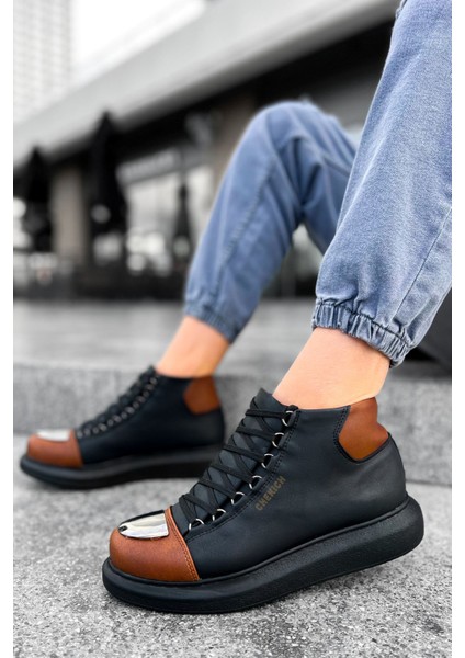 CH267 - Gst Roma Mirror Erkek Bot Sıyah/taba