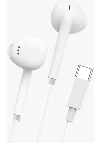 Linktech H36 Kulak Içi Tip-C Kablolu Mikrofonlu Kulaklık