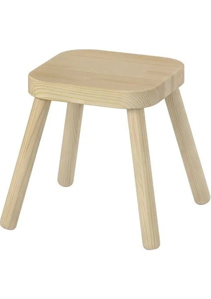 Flısat Çocuk Taburesi Çam 32 x 32 x 28 cm