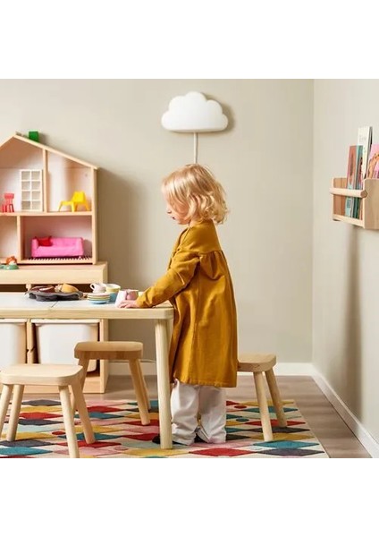Flısat Çocuk Taburesi Çam 32 x 32 x 28 cm indirimleri