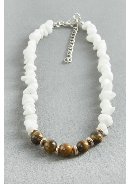 Kaplangözü Sedef Kırık Doğaltaş Kolye