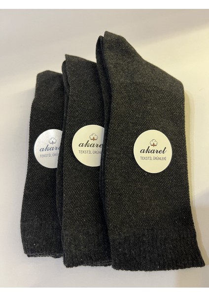 Erkek Diyabetik Çorap Dikişsiz Burun 3'lü