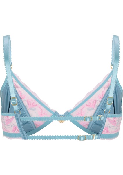 Blume Turkuaz Saten Dantel Detaylı Balconette fiyatları