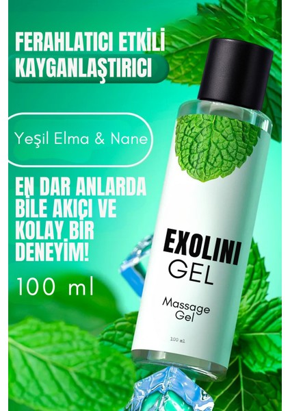 Ferahlatıcı Etkili Çiftlere Jel 100 ml | Yeşil Elma ve Nane Aromalı Su Bazlı Jel