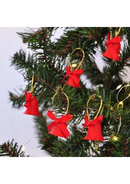 Yılbaşı Ağaç Süsü Süslü Çan 12LI