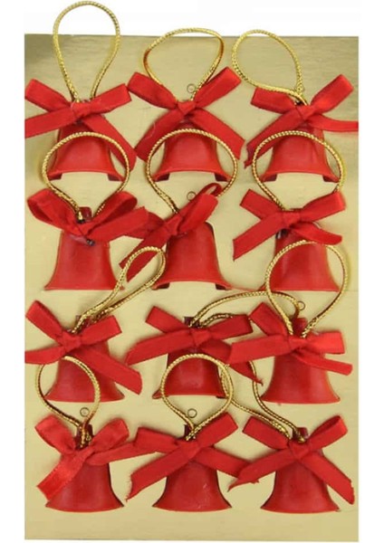 Yılbaşı Ağaç Süsü Süslü Çan 12LI fiyatları