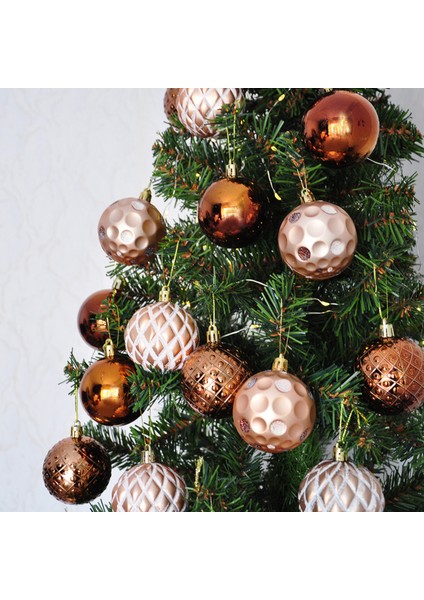 Yılbaşı Ağaç Süsleme Seti 24 Parça -Şampanya- modelleri