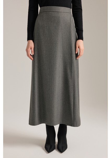 Önü Katlama Pili Detaylı Etek fiyatları