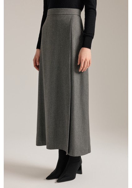 Önü Katlama Pili Detaylı Etek modelleri