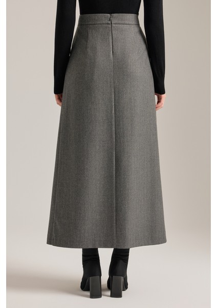 Önü Katlama Pili Detaylı Etek indirimleri