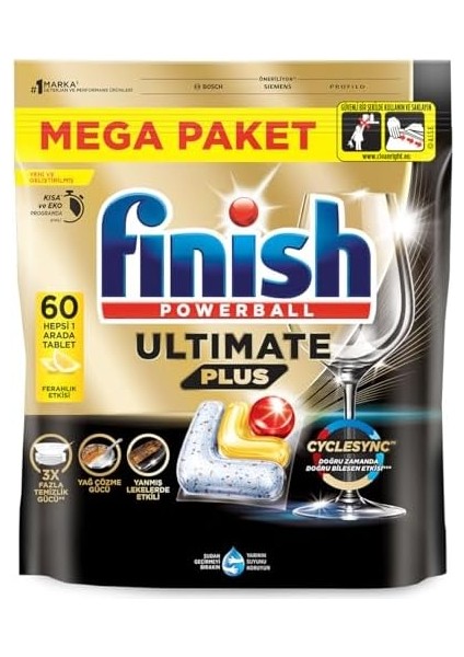 Finish Ultimate Plus Limon 60'lı modelleri