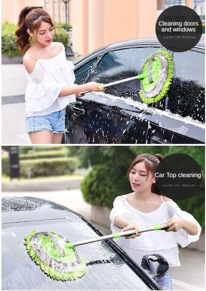 Çok Fonksiyonlu Mikrofiber Oto Fırçası Mopu Yedek Bezli Teleskopik Saplı Araba Yıkama Fırçası modelleri