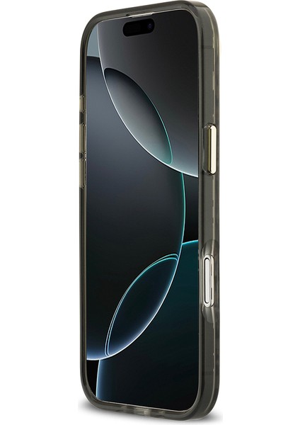 iPhone 17 Air Uyumlu Kılıf Guess Lisanslı M-Safeli Üçgen Logolu Simli Leopar Desenli Kapak Siyah indirimleri