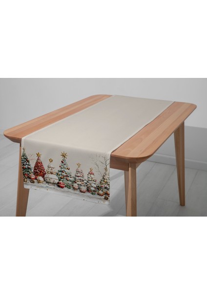 Dijital Baskılı Runner - Yılbaşı / Christmas Desenli - 140X40 cm modelleri