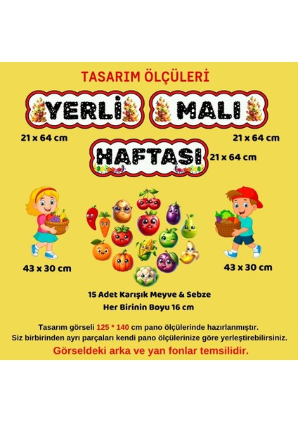 Yerli Malı Haftası Kutlama Panosu modelleri