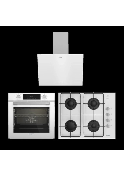 Smart Beyaz Ankastre Set