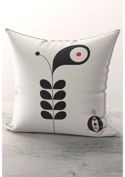 Micro Kumaş Dijital Baskı Fermuarlı 43*43 cm Kırlent Kılıfı