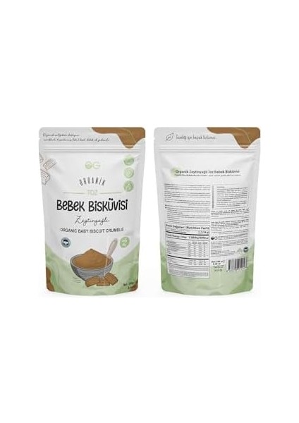 Og Organik Toz Bebek Bisküvisi 240 gr 6+ Ay fiyatları