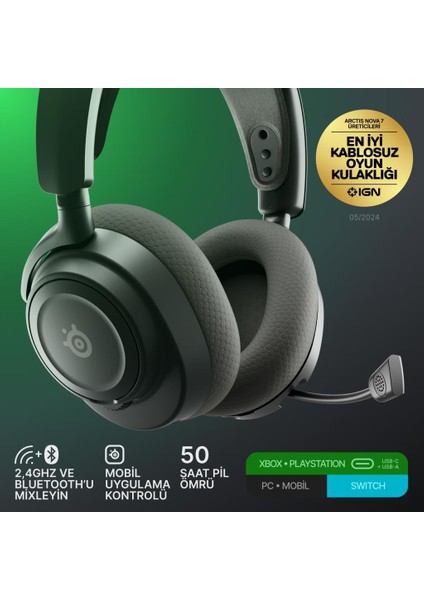 Arctis Nova 7x Gen2 Kablosuz Siyah Gaming Kulaklık indirimleri