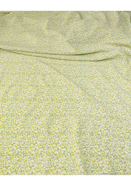 Sarı Lila Çiçekli Bürümcüklü Jarse En: 150 cm fiyatları