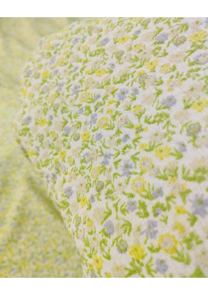 Sarı Lila Çiçekli Bürümcüklü Jarse En: 150 cm indirimleri