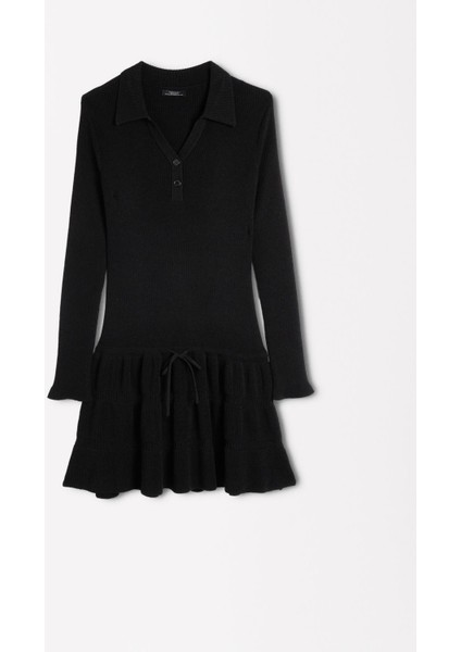 Uzun Kollu Triko Midi Elbise fiyatları