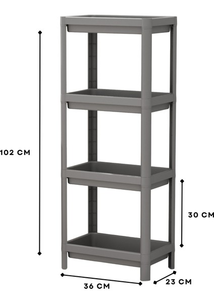 Rosie 4 Raflı Çok Amaçlı Banyo & Mutfak Düzenleyici Raf fırsatları