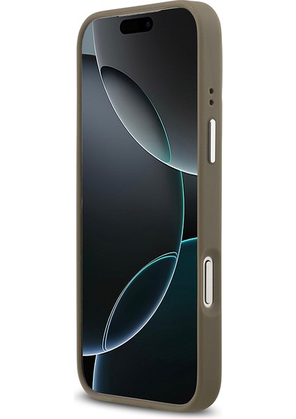 iPhone 17 Pro Max Uyumlu Kılıf Guess Orjinal Lisanslı Grained 4g Metal Büyük Logolu Kapak Kahverengi indirimleri