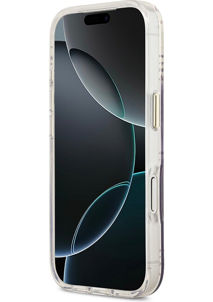 iPhone 17 Pro Uyumlu Kılıf Guess Lisanslı M-Safe Şarj Özellikli 4g Desenli Simli Silikon Kapak Mor indirimleri