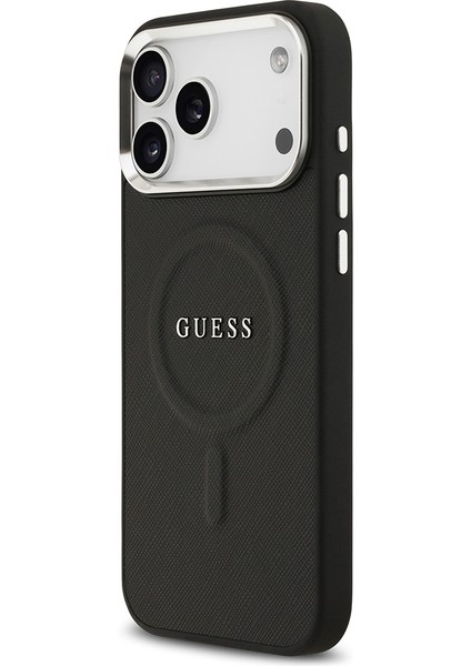 iPhone 17 Pro Max Uyumlu Kılıf Guess Lisanslı M-Safe Özellikli Klasik Yazı Logolu Pu Kapak Siyah fiyatları