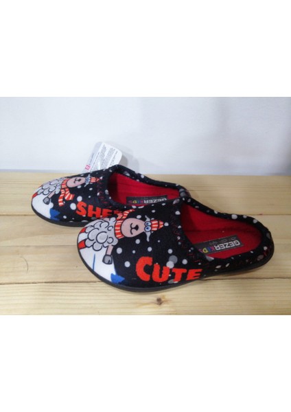 Yeni Sezon Rahat Taban Koyun Desenli Kışlık Erkek Çocuk Ev Terliği fiyatları