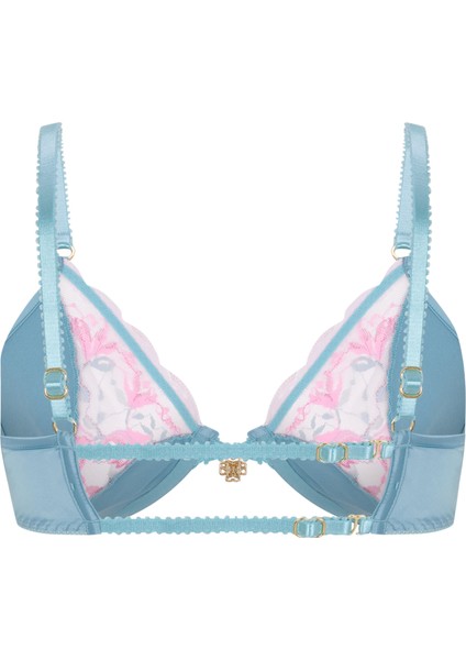 Blume Turkuaz Saten Dantel Dekolteli Balconette fiyatları